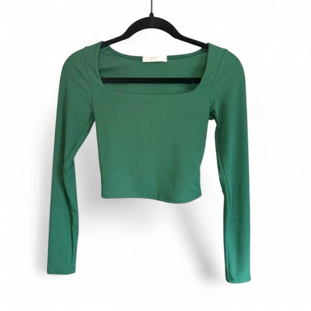 Green Long Sleeve Women's Top